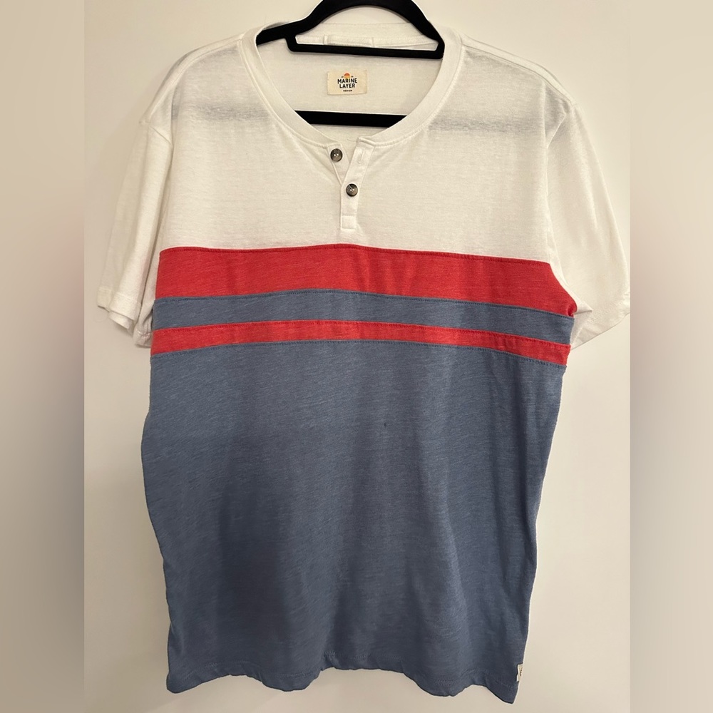 Marine Layer SS Striped Henley